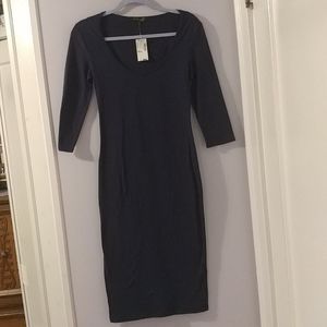 New Mandee Navy Midi Dress/ Size Small